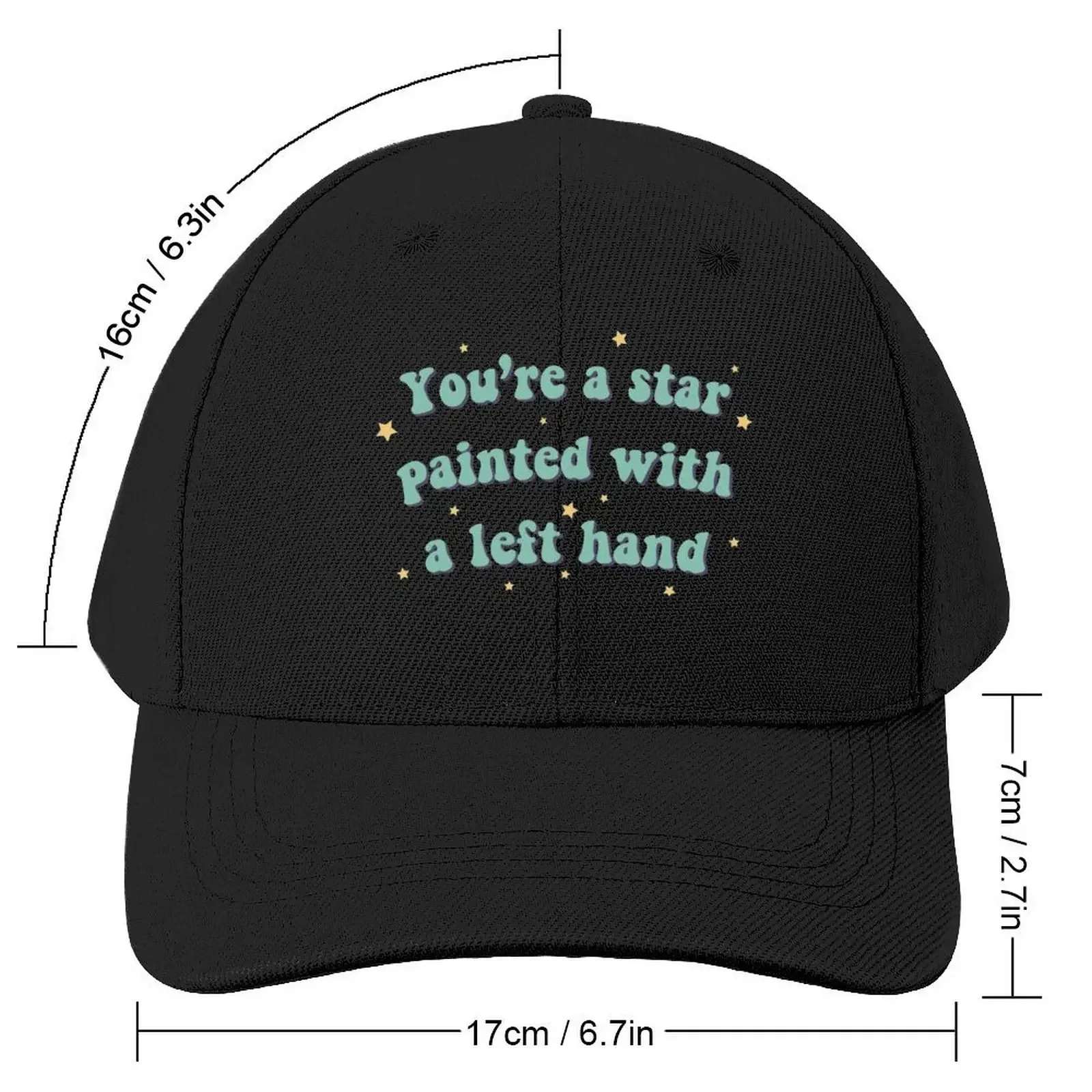 IU celebrity you're a star painted with a left hand Baseball Cap Visor Fishing cap For Man Women's