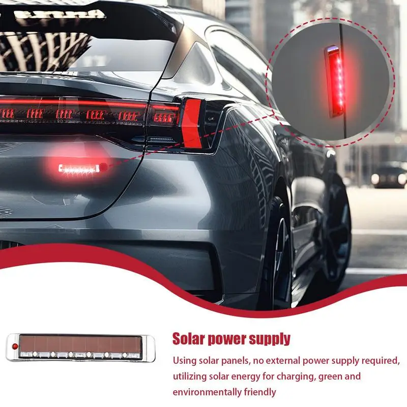 Safety Flashing Light For Car Solar Car Door Flashing Lights Car Strobe Light Auto Exterior Decoration For Removing Static