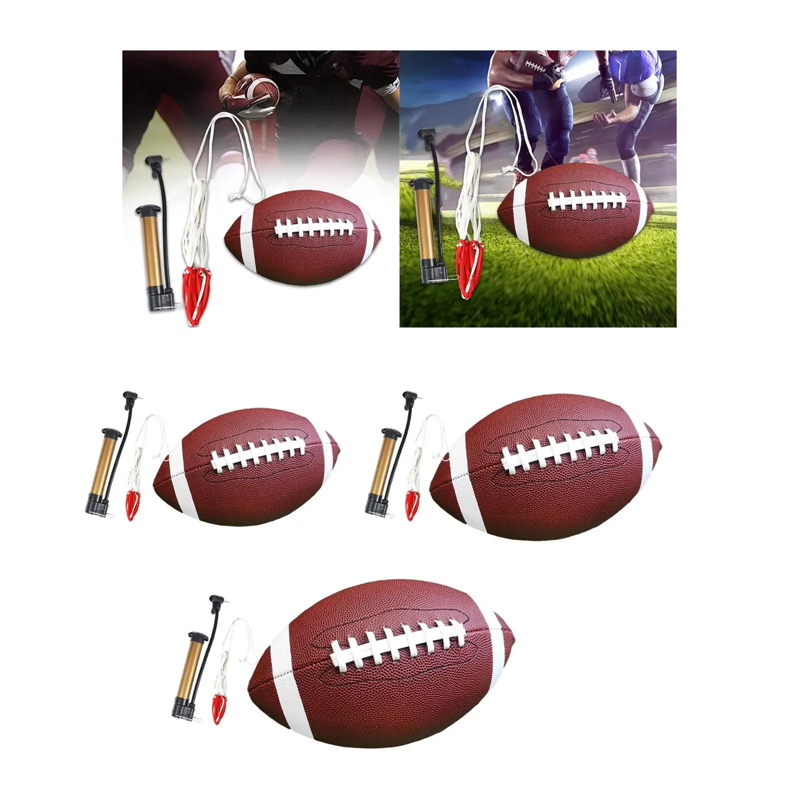 كرة القدم الأمريكية وحقيبة شبكية كرة لعب ترفيهية قابلة لإعادة الاستخدام