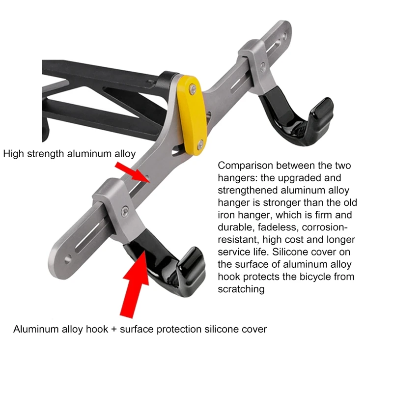 Adjustable Mountain Road Bike Holder Hook Showing Stand Bicycle Wall Mounted Storage Hanger Display Parking Racks