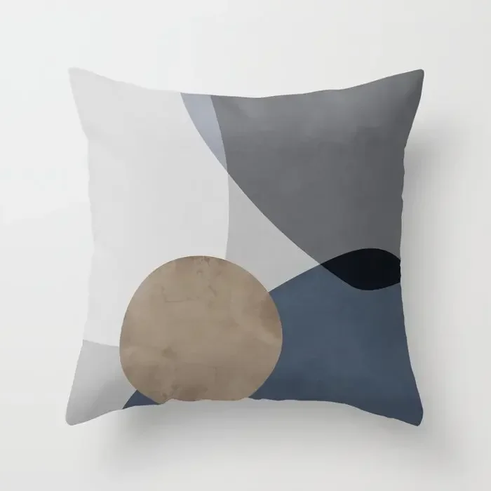 Modern geometric simplicity plush pillowcase，cushion covers 40x40,45x45,50x50,60x60 30x50 throw pillow case，home Decoration