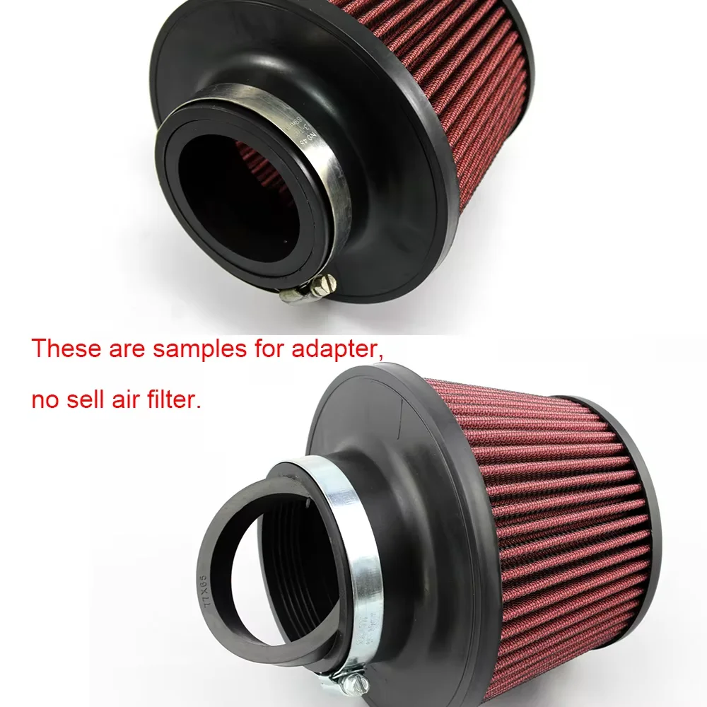 Universeller Gummi-Reduzierring für 76 mm 3-Zoll-Kegel-Luftfilter 76 mm bis 70 mm, 63 mm, 60 mm, Reduzieradapter 3 Zoll auf 2,75 Zoll, 2,5 Zoll, 2,36 Zoll – Detail 12
