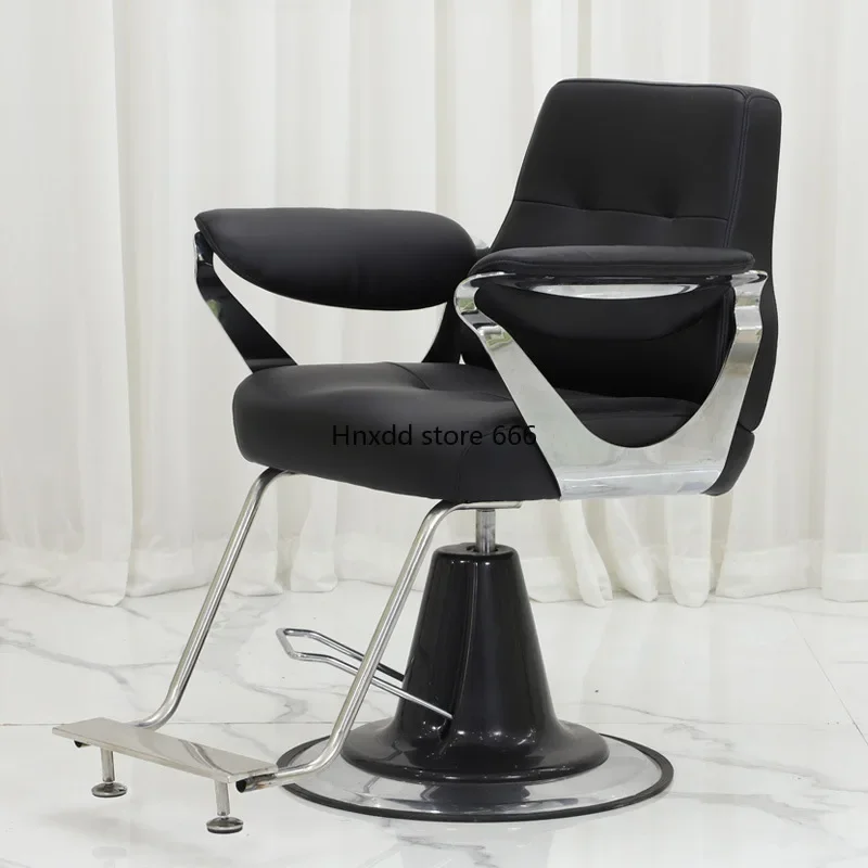 Barber Chair Beauty Hairdressing Lifting Large Chassis Hair Cutting Shaving Beard Simple Seat