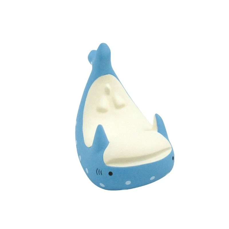 Desktop Phone Holder Cute Odorless Stable Small Resin Cellphone Stand for Tablet Home Office Shark