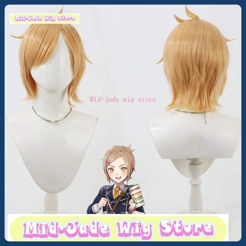 

Mid-jade Wig Store Touken Ranbu Houchou Toushirou Cosplay Wig Halloween Anime Role-playing Synthetic Hair Anime Wig