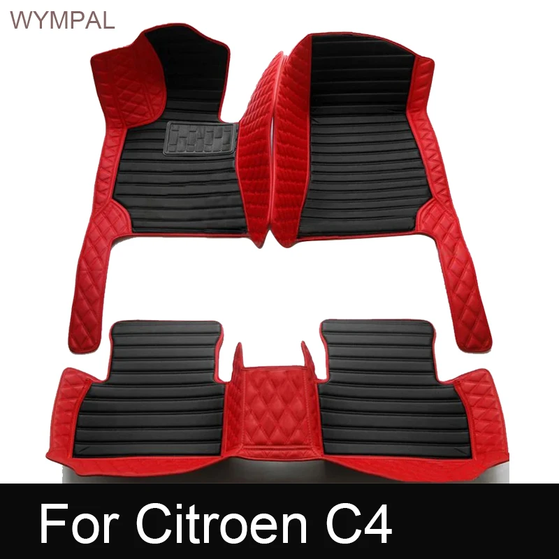 

Custom Automotive Car Floor Mats For Citroen C4 2012 2013 2014 2015 2016 Auto Luxury Leather Men Women Car Mats Full Coverage