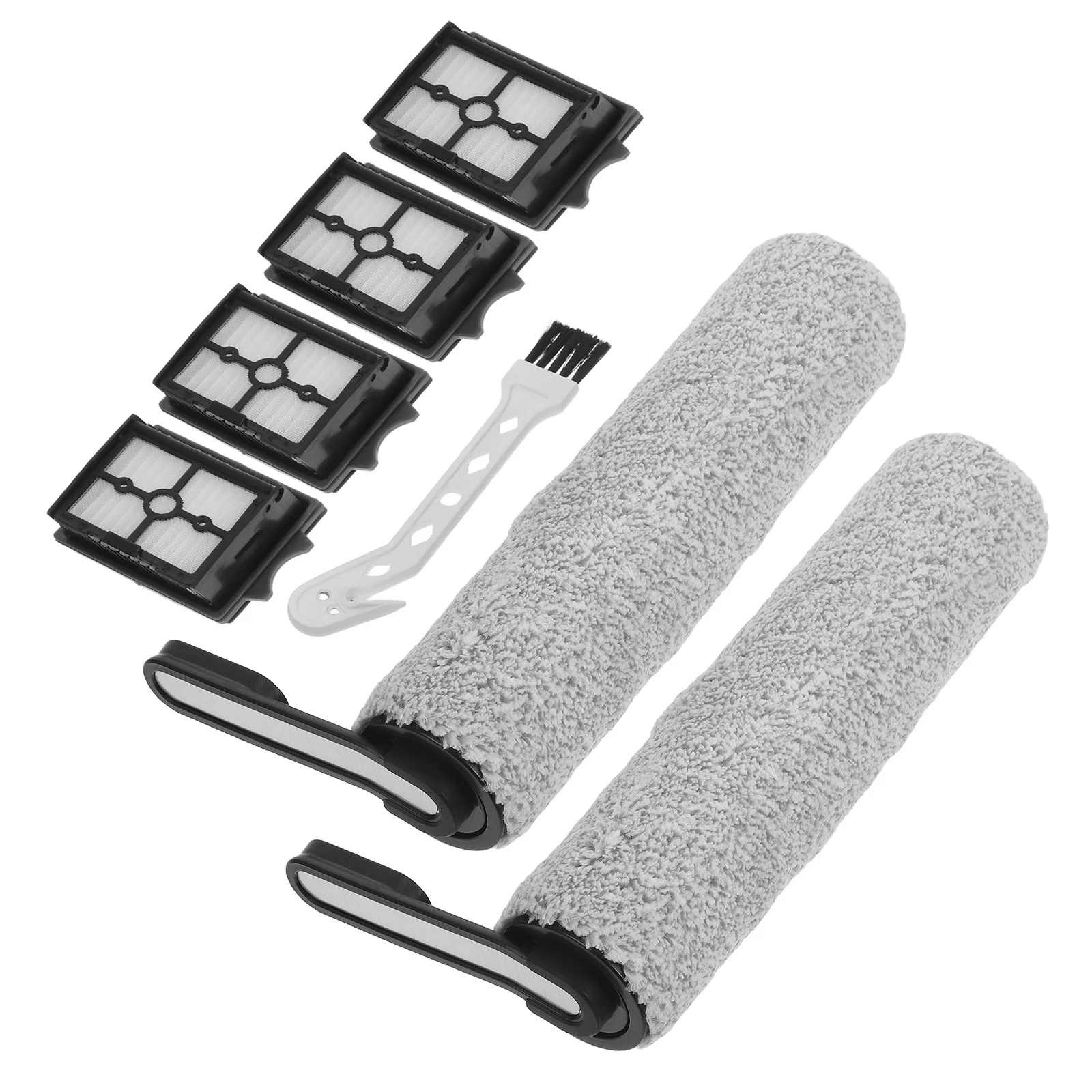 

1Set Floor Scrubber Replacement Parts Brush Roll and Filter Bundle Tough Wear Resistant Components for Reliable Cleaning
