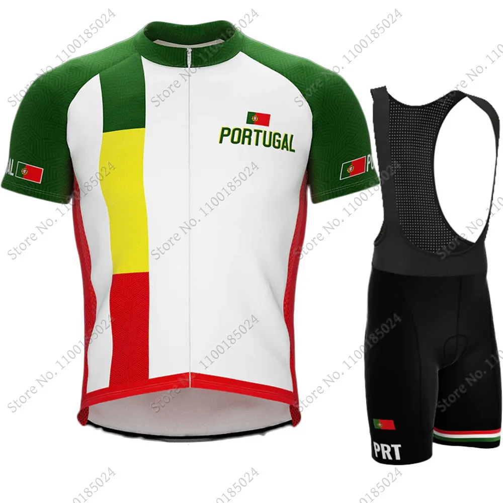 Rad trikot Portugal Flagge 2023 Set Sommer Radsport Kleidung Rennrad Shirt Anzug Fahrrad Lätzchen Shorts MTB tragen Culotte Maillot