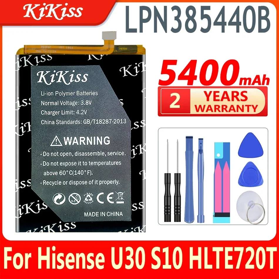 

KiKiss New Battery LPN385440B 5400mAh for Hisense U30 U 30 S10 S 10 HLTE720T Batteries