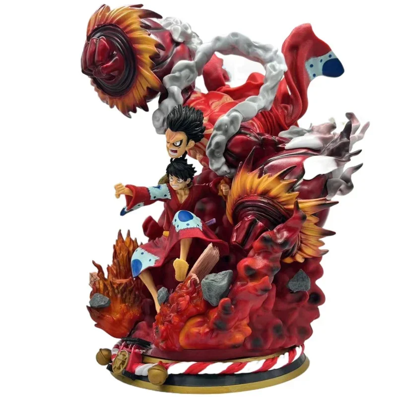 Uma peça anime modelo 45cm gk engrenagem quarto sknakeman macaco d luffy figura de ação oversized pvc estátua coleção brinquedo figma