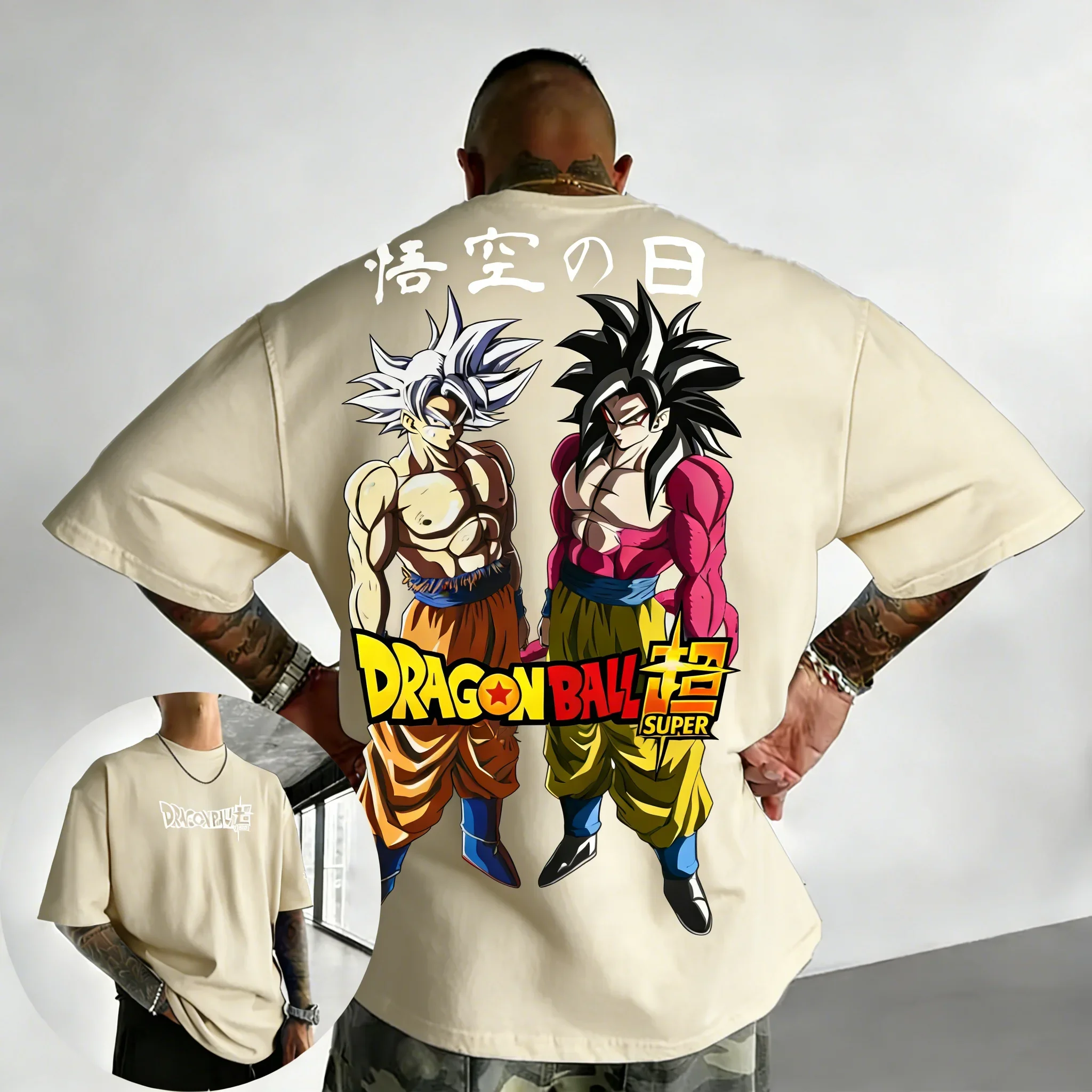 

Футболка «Драгон Болл» 2026: Новинка лета, коллаборация с Гоку, унисекс, свободный крой в стиле Харадзюку, повседневная, для родителей и детей, с коротким рукавом