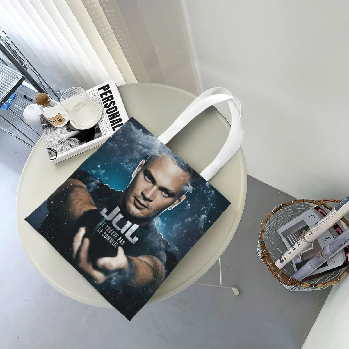 JuL Cest Pas Des Lol أكياس التسوق الفتيات قماش حمل حقيبة قابلة للطي المرأة حقيبة كتف حقيبة يد للسفر