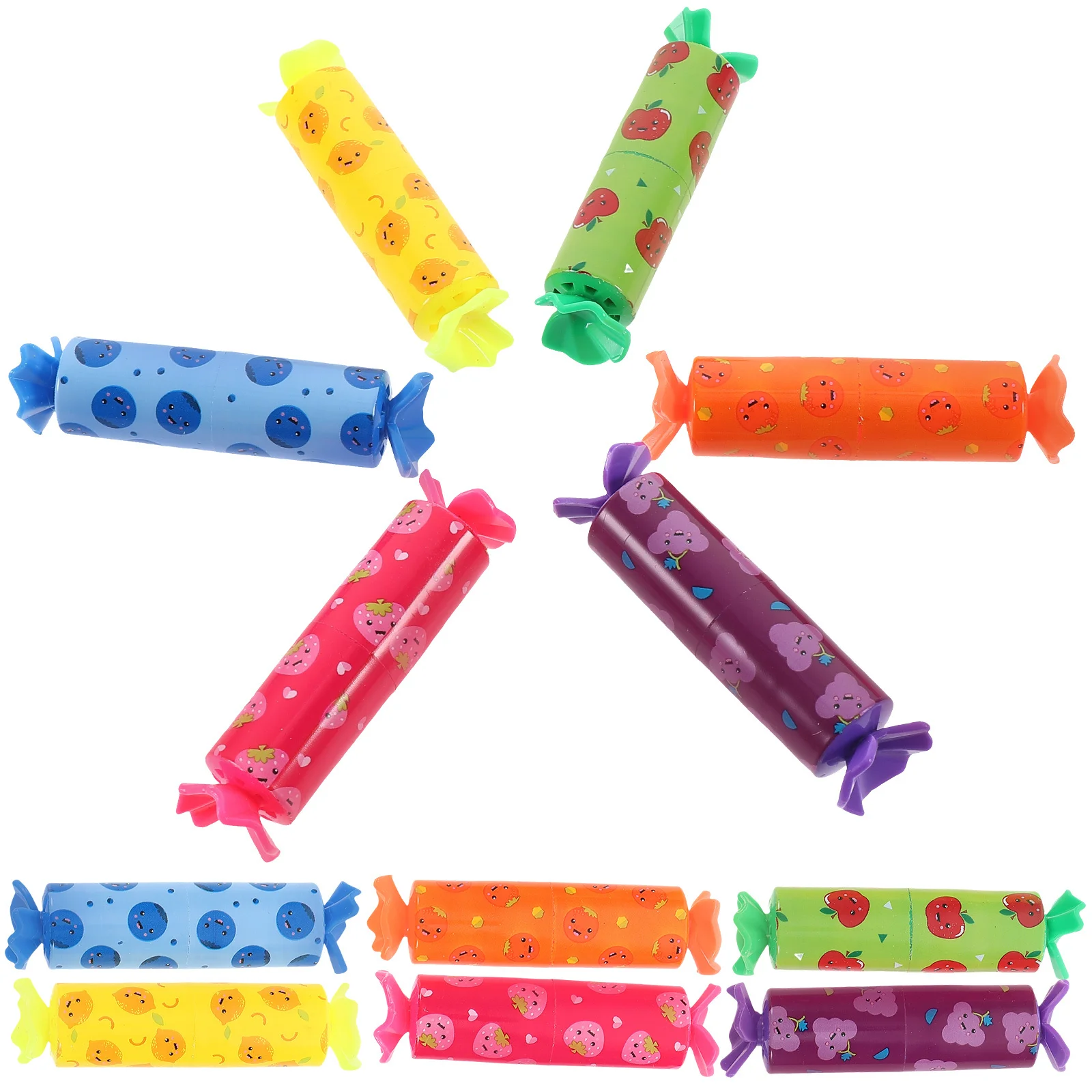 24Pcs Mini Highlighter Set Comfortable Grip Small Marking Pens for Journals Notes Cartoon School Markers Mini Highlighters