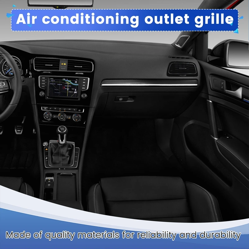 

Car Front Dashboard Central Air Conditioner Outlet A/C Vents For VW Golf 7 7.5 MK7 MK7.5 2013-2019