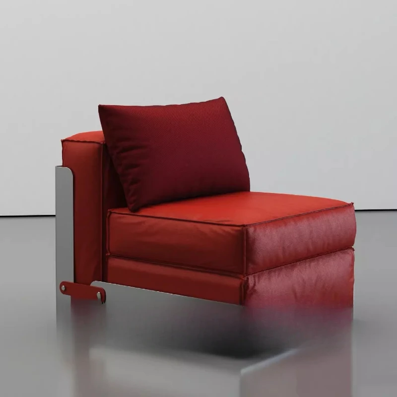 Retro style rotating single sofa niche minimalist loft designer black treasure casual sofa