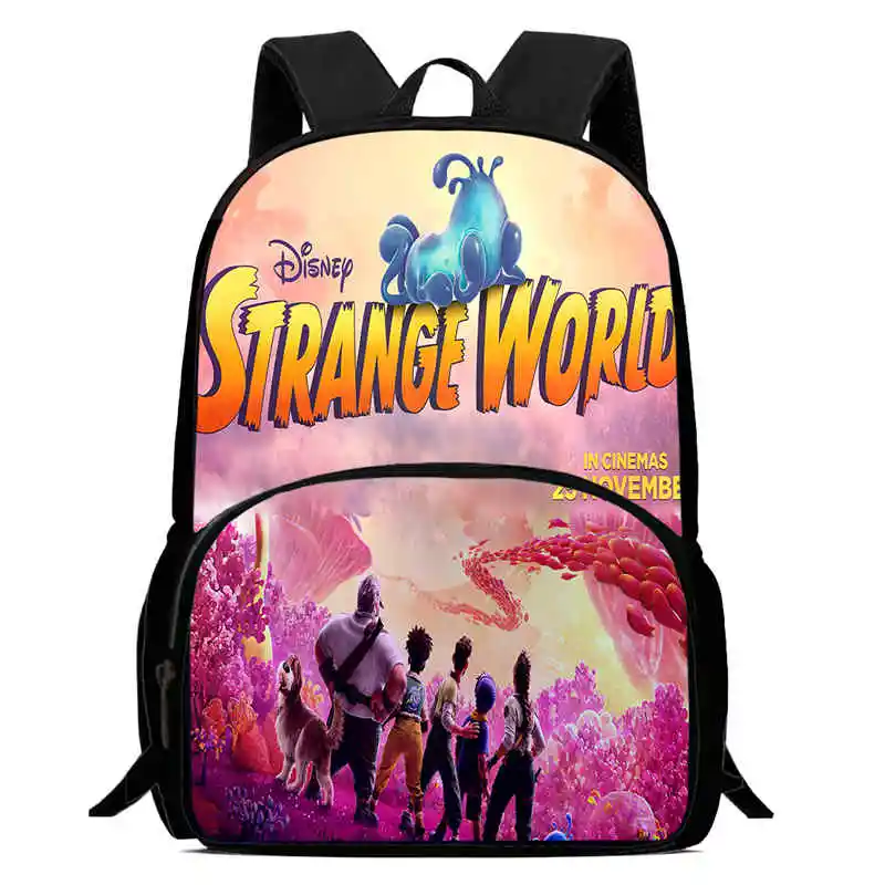 

Child School Backpack with Front Pocket,Cartoon Strange world School Bag for Boys Girls,Durable Kids Backpack for Pupil Students