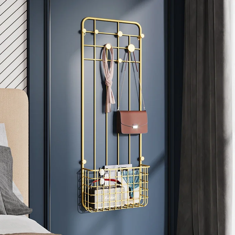 

Open Wall Coat Racks Hallway Clothes Organizer Minimalist Coat Racks Display Metal Stores Porte Manteau Entrance Hall Furniture