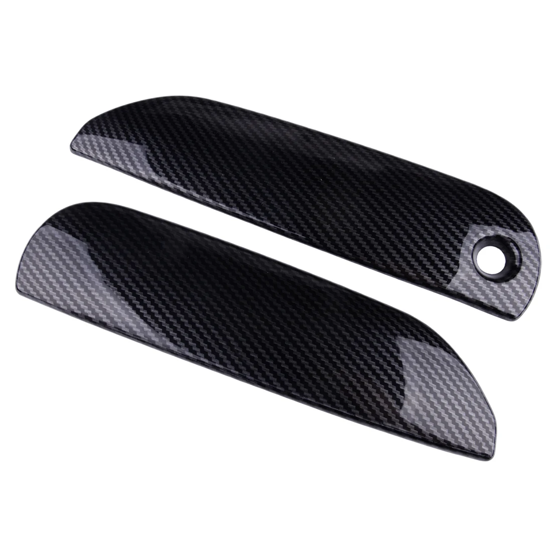 ABS Carbon Fiber Grain Exterior Door Handle Covers Trims Fit for Honda Fit Hatchback 2009 2010 2011 2012 2013