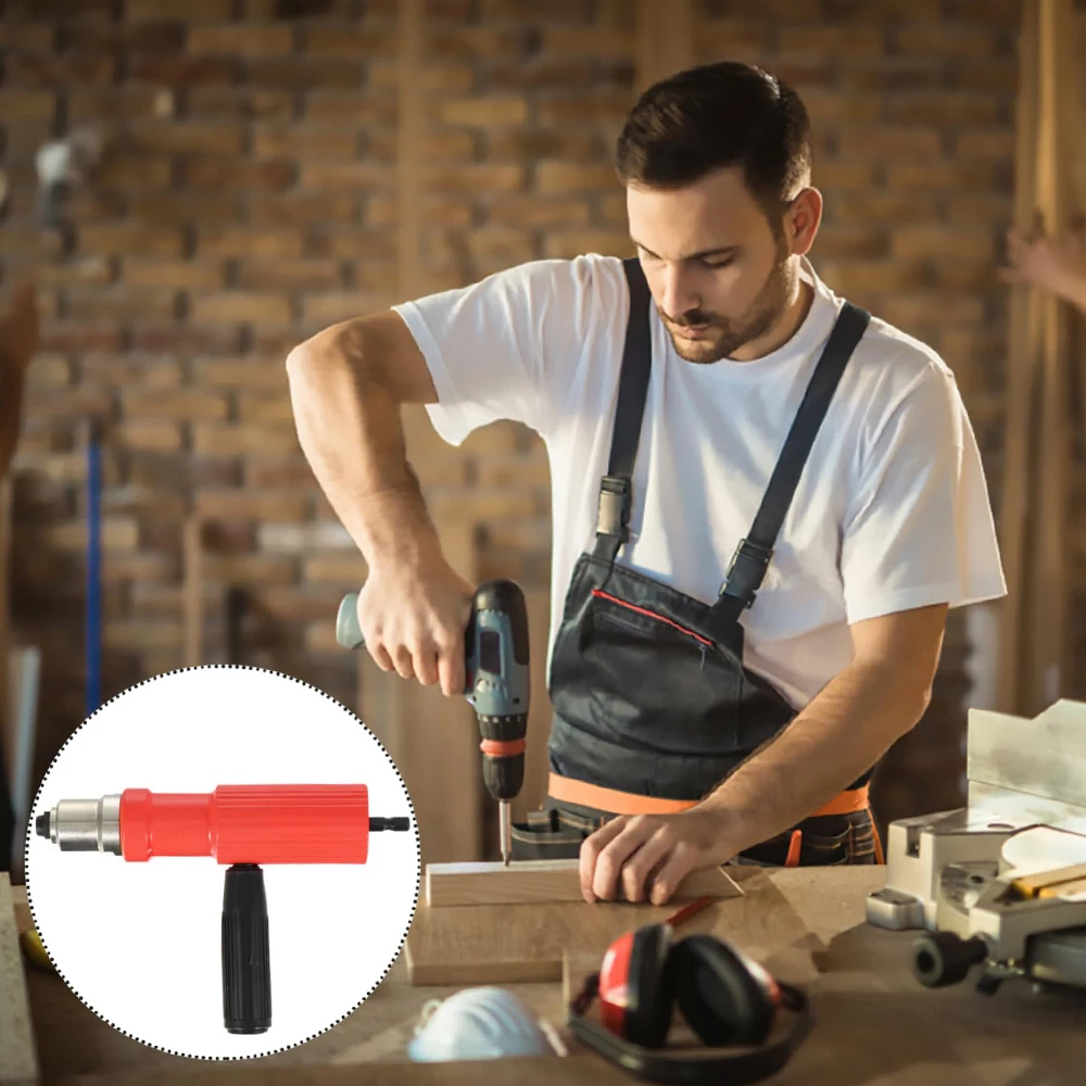 1pc 電動リベットガン DIY 2.2mm〜3.2mm リベットナットガン ドリルビット リベッティングアダプター コードレスリベッター インサートネイルツール アクセサリー