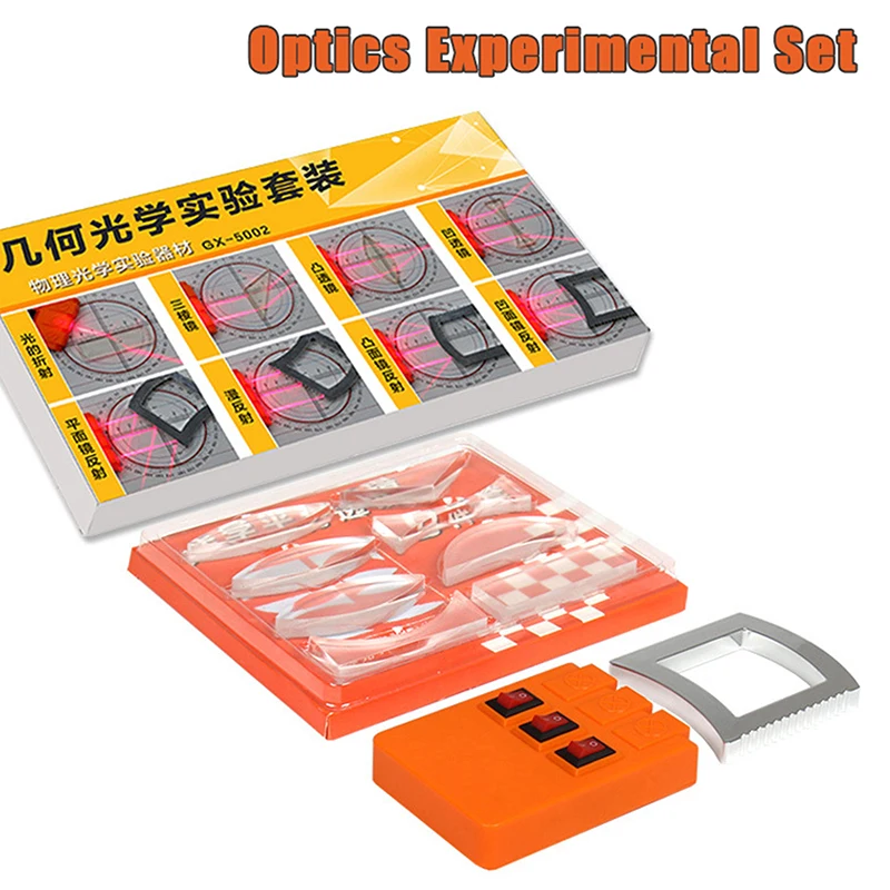 Light Refract Reflect Physics Teaching Kid Science Gift Geometric Optics Experiment Set Optical Lens Kit Convex Concave Lens