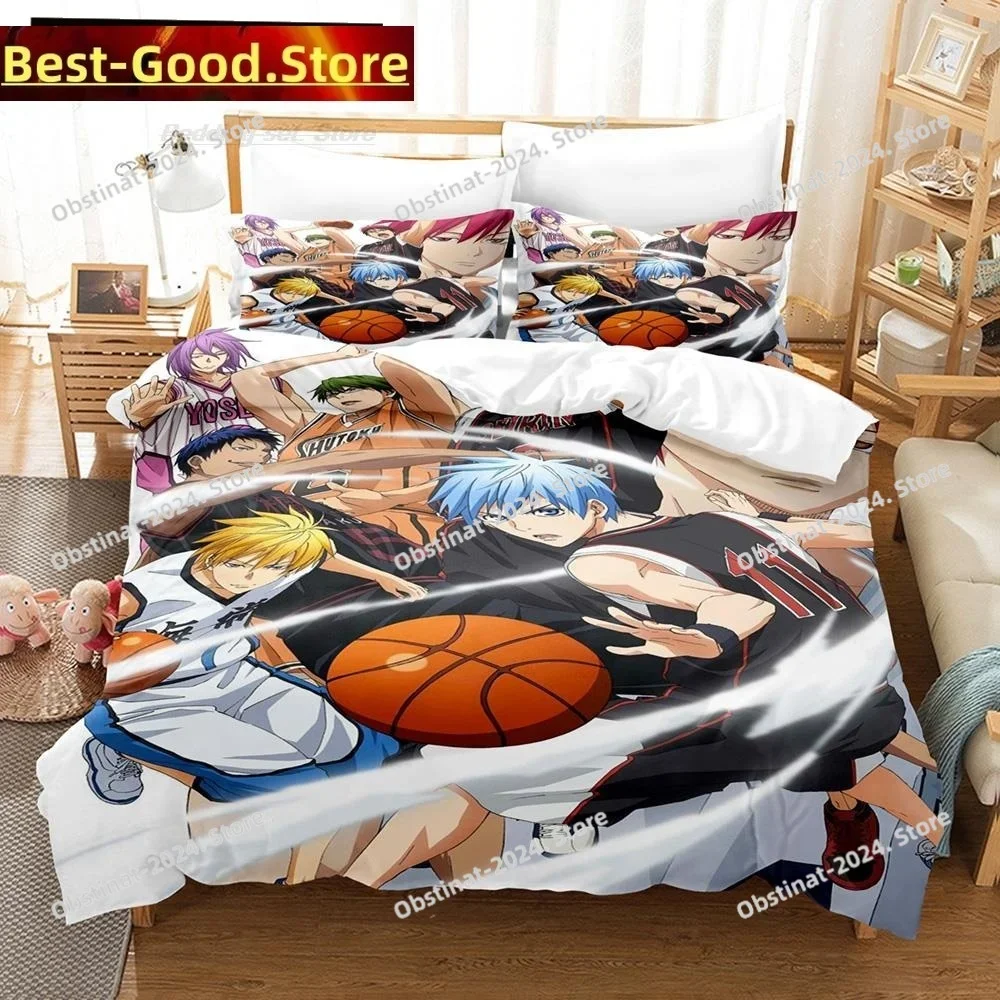 

New 3D Print Cartoon Kuroko's Basketball Printed Bed Set Duvet Cover Pillowcase Bedding Set Bed Linen Sheet Quilt Cover Full