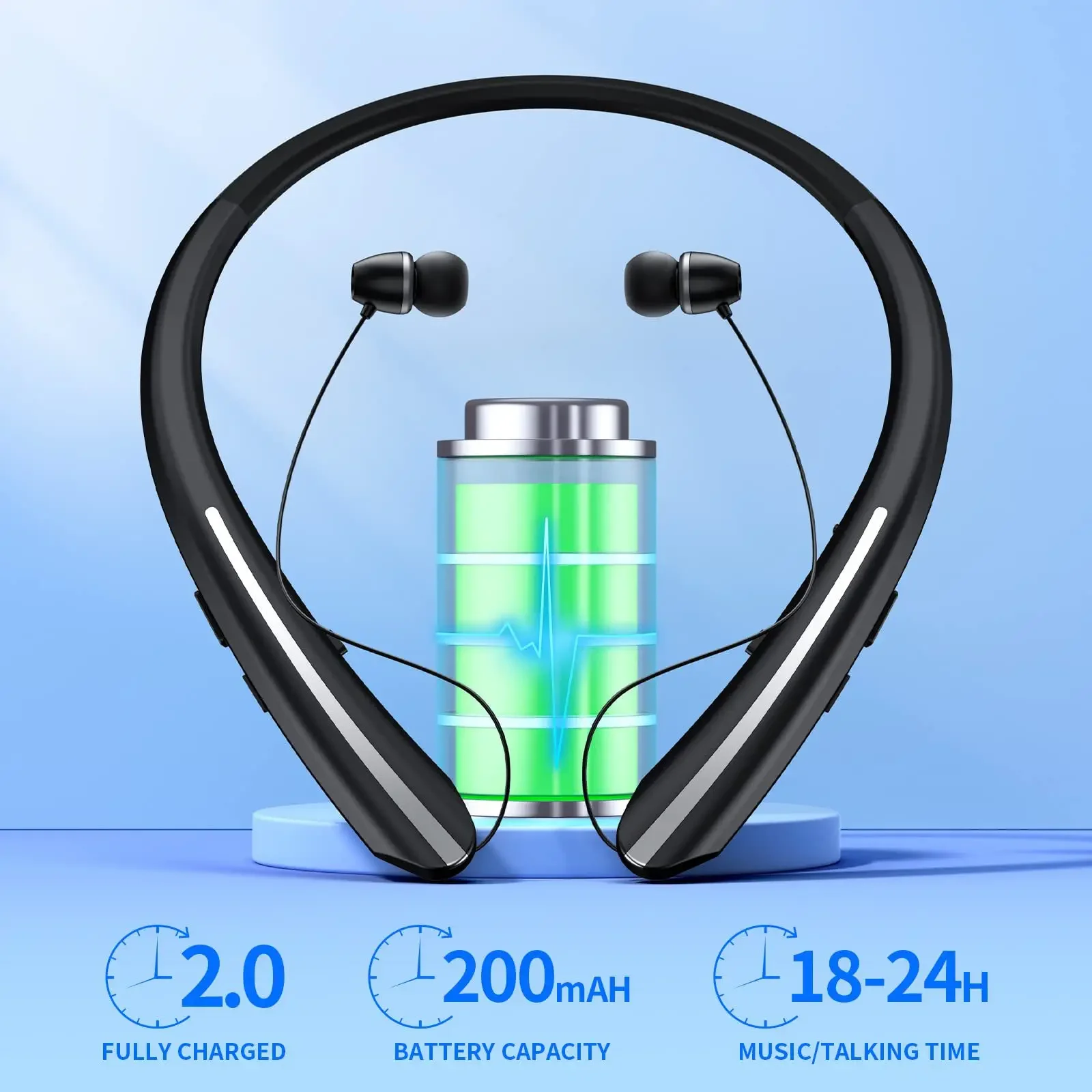 Новые Bluetooth-наушники с шейным ремешком для LG Xiaomi, спортивные наушники Hi-Fi, стерео, с глубокими басами, беспроводная гарнитура, водонепроницаемые