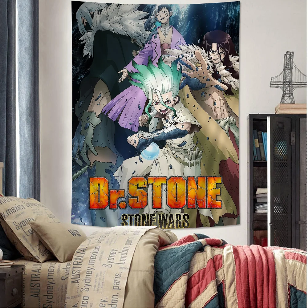 

D-Dr S-STONE Anime Tapestry Hippie Flower Wall Carpets Dorm Decor Cheap Hippie Wall Hanging