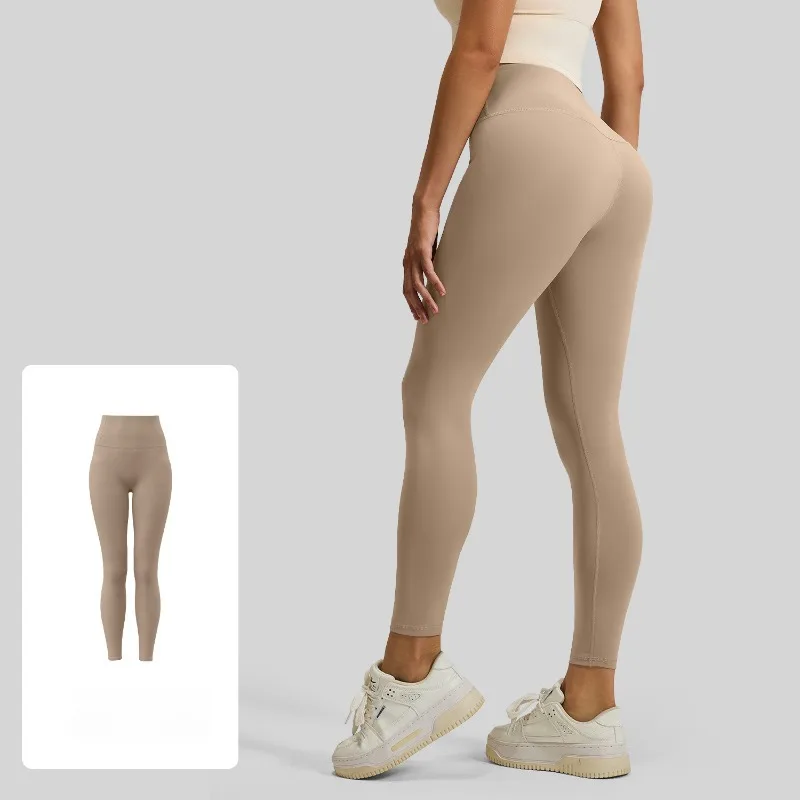 Damen-Yoga-Leggings mit hoher Taille, nahtlos, hoch dehnbar, Po-Lifting, atmungsaktive Sporthose für Damen, Gym-Leggings