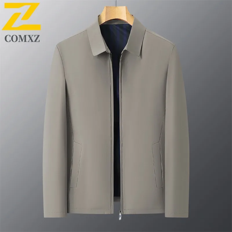 

COMXZ офисная мужская куртка премиум-класса ветрозащитные мотоциклетные куртки деловая повседневная удобная легкая осенняя одежда