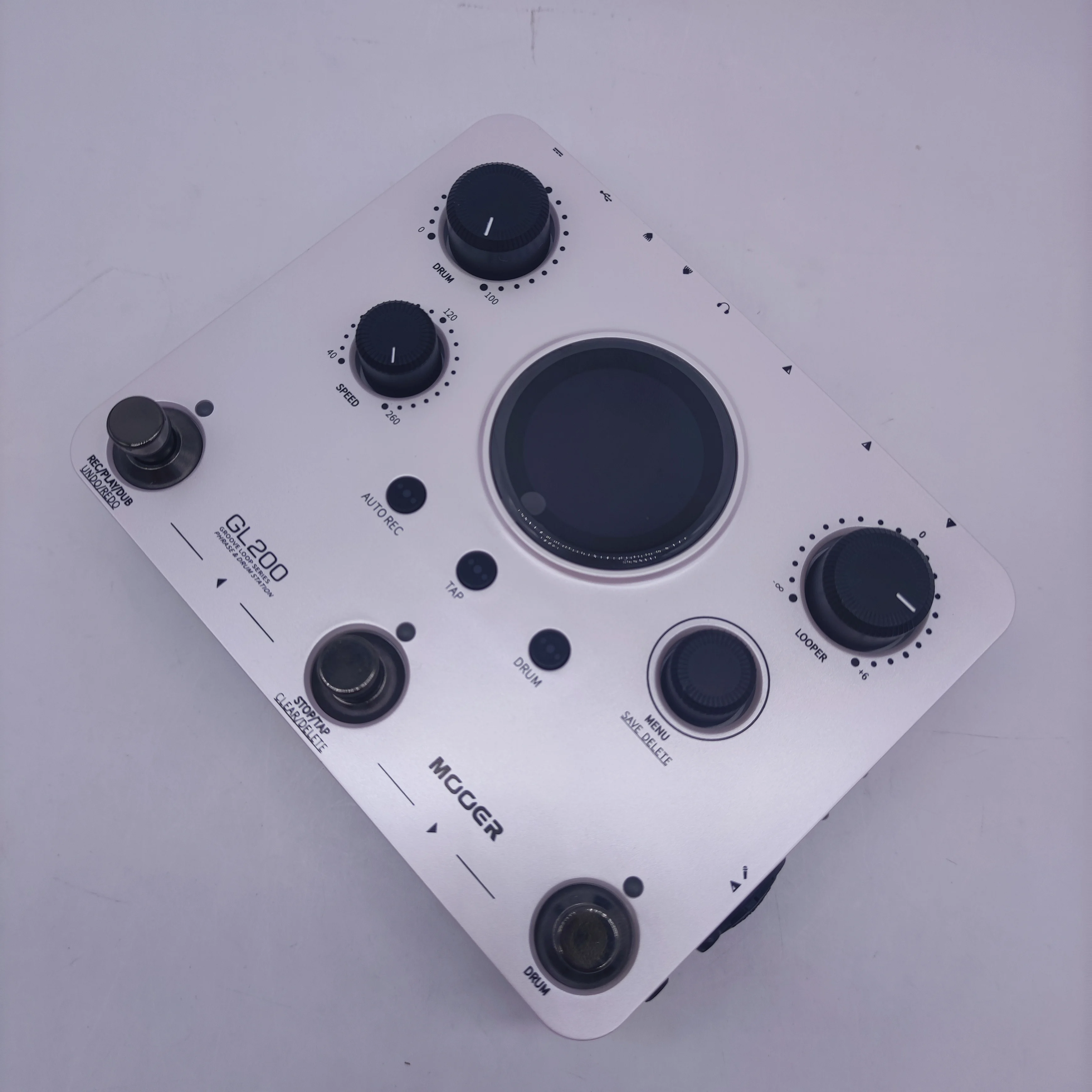 MOOER GL200 stereo drum machine phrase loop single block with 100