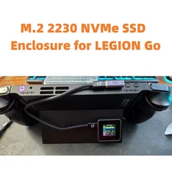 M.2 NVMe SSD Enclosure with Active Cooling System,10Gbps USB C 3.2 Gen2,Enclosure NVMe Reader Supports M Keys and Size 2230 SSDs