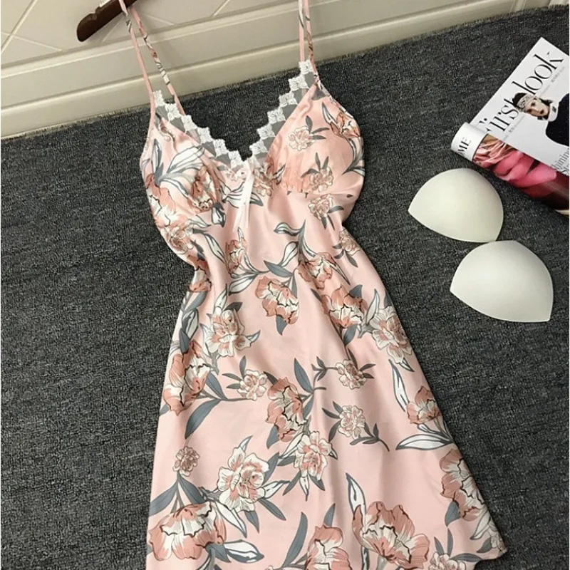 

Сексуальное женское нижнее белье на бретельках с цветочным принтом, ночная рубашка, комплект женского нижнего белья, корсет Mujer, сексуальные ночные рубашки, нижнее белье