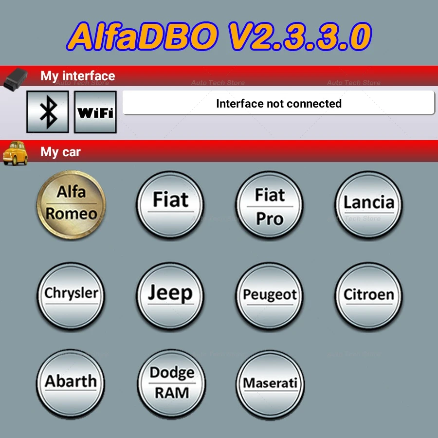 AlfaOBD v2.3.3.0 (Android) For ANDROID Full Licensed  car diagnostic tool key programmer tools auto launch automotive tools