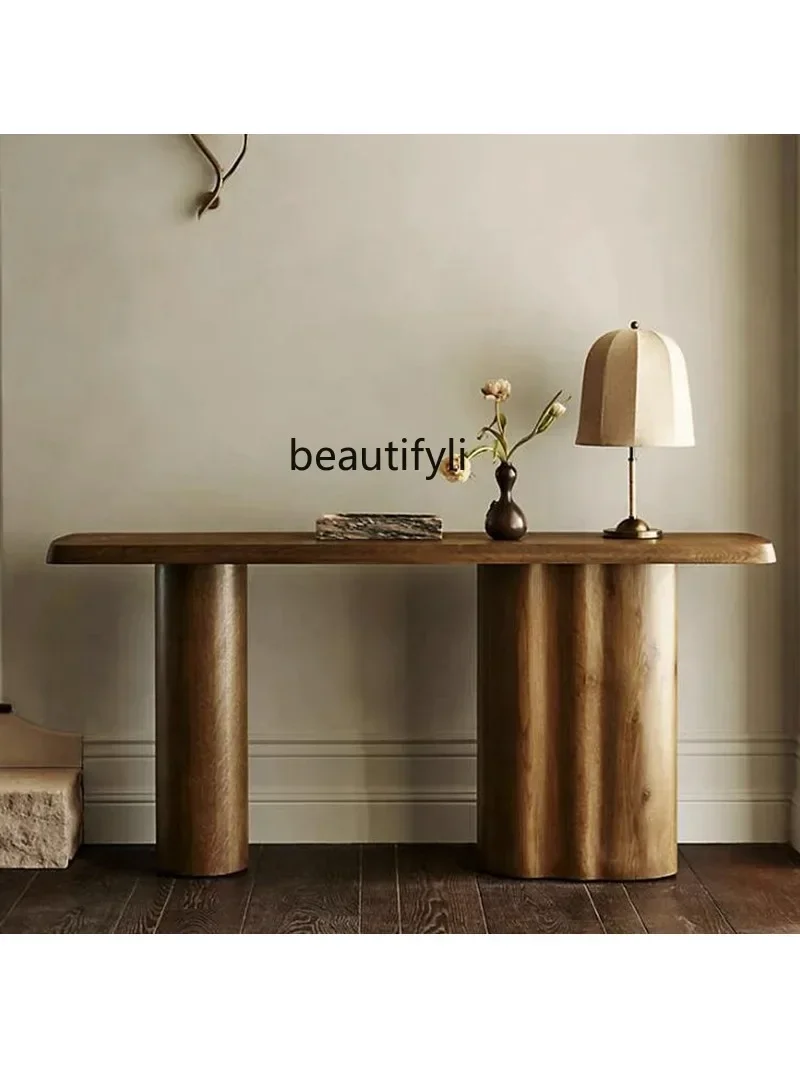 B178 Console Stroke Retro Console Tables a Long Narrow Table Aisle Corridor Side View Sets a Long Narrow Table Nordic