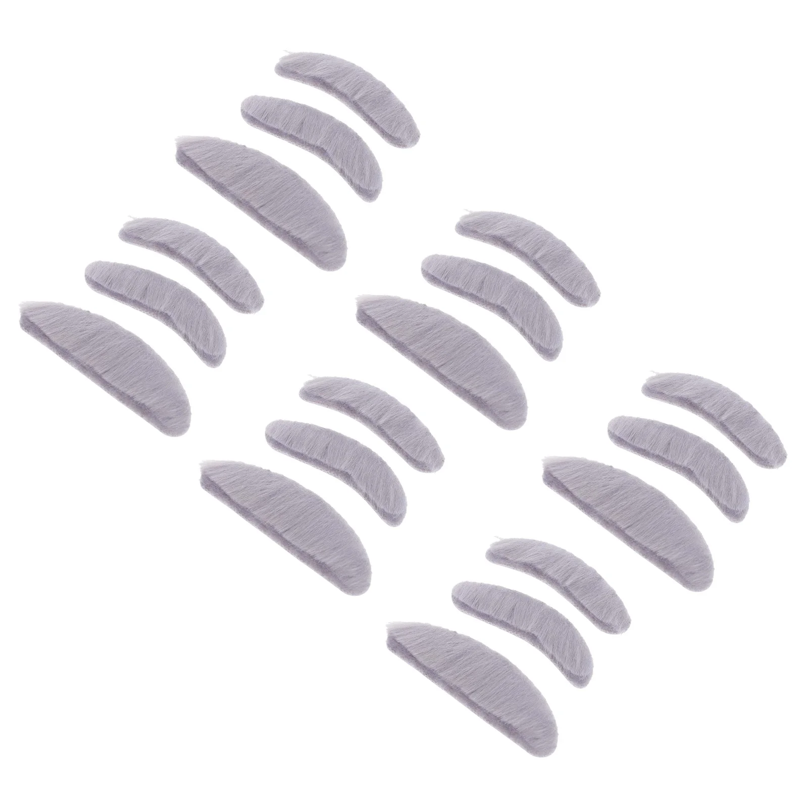 6 Sets Artificial Eyebrows Beard Party Prop Fake Props Apparel Plush Self-adhesive Bread Elder for