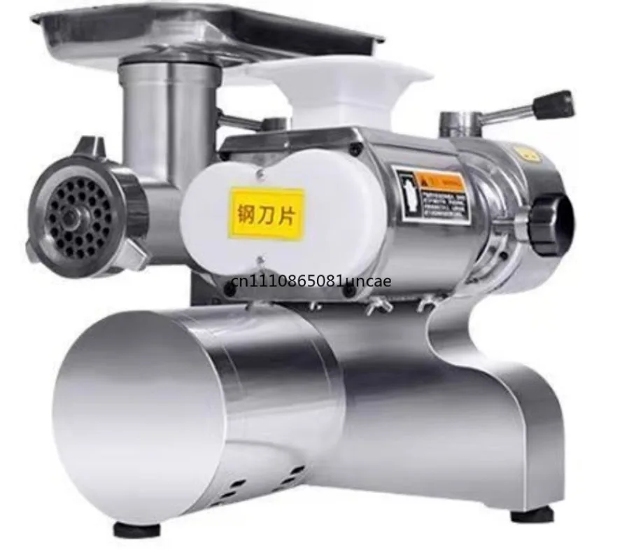 Commercial Multifunctional Electric Meat Grinder High Power Stainless Steel Slicing Shredding Sausage Filling Processing Machine view 5