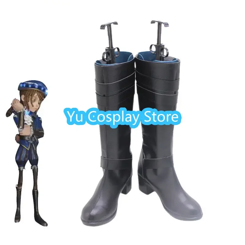 Edgar Valden Cosplay Shoes Identity V Painter Cosplay High Heel PU Boots Halloween Accessories Prop Custom Made