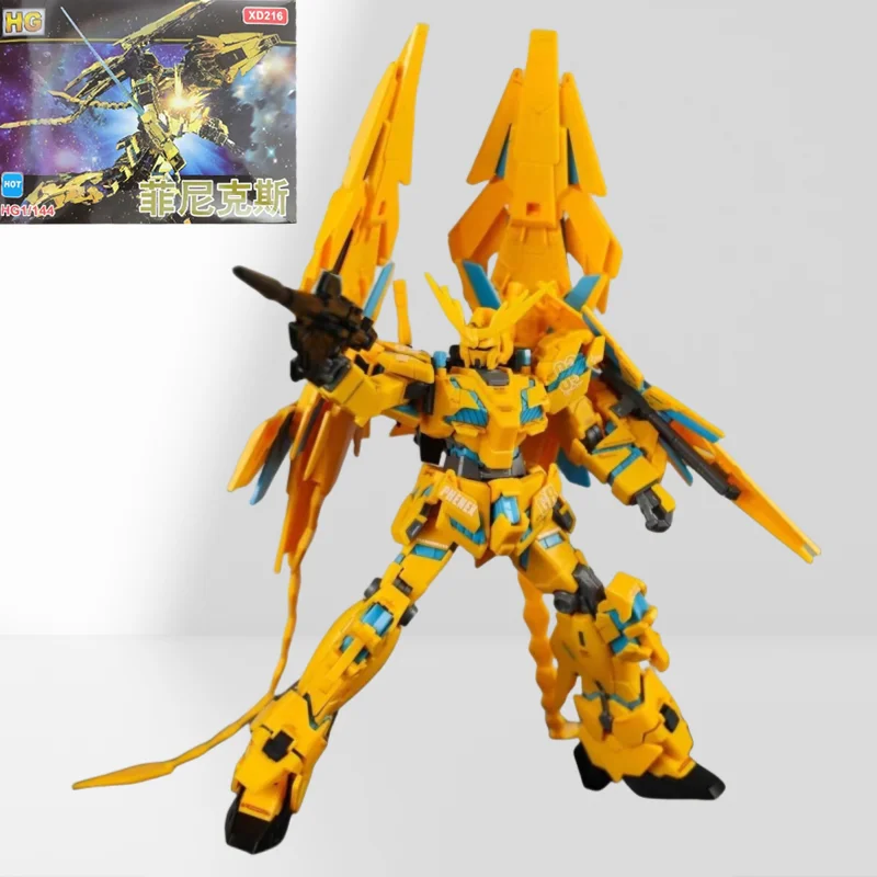 

Звезда HG Единорог 1/144 Феникс, соответствующий цвету с водяной палочкой, кронштейн в сборе, модель игрушки, украшения, подарок