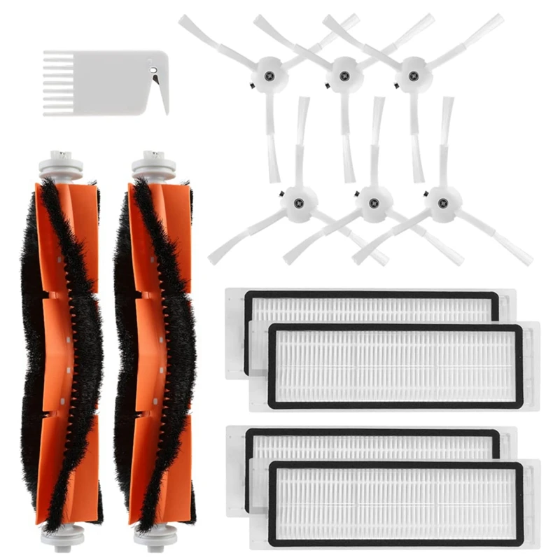 เปลี่ยนชิ้นส่วนชุดอุปกรณ์เสริมแปรงหลักแปรงด้านข้าง HEPA Filter สําหรับ Roborock S51 S55 S5 S6 S5max เครื่องดูดฝุ่นหุ่นยนต์