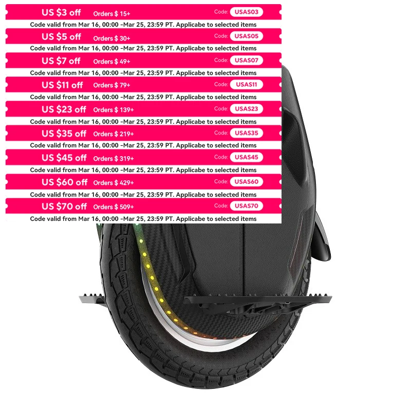 

Newest KingSong 16XPro 1554Wh Battery 2200W Motor Peak Power 4600W 37.2Mph Mileage 100 Electric Unicycle EUC US Stock