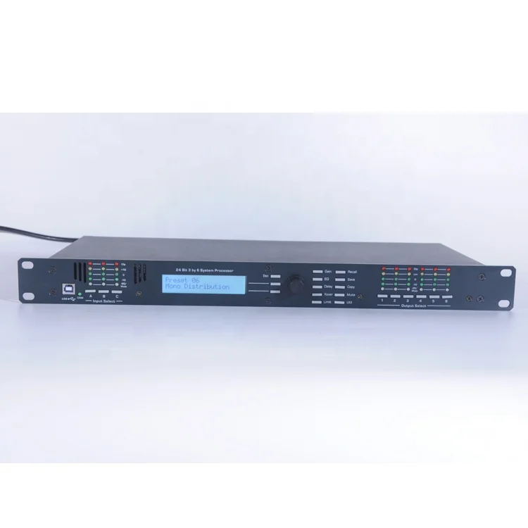 3.6SP DriveRack 3 em 6 saídas Processador de sistema de áudio digital Equalizador 3-6-sp Effector de som para concerto/desempenho de palco