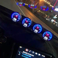 GReddi Boost Gauge Water Temp 7 Warna LCD Display Turbo Oil Pressure RPM Tachometer Racing Meter 62Mm 2.5 Inci dengan Sensor