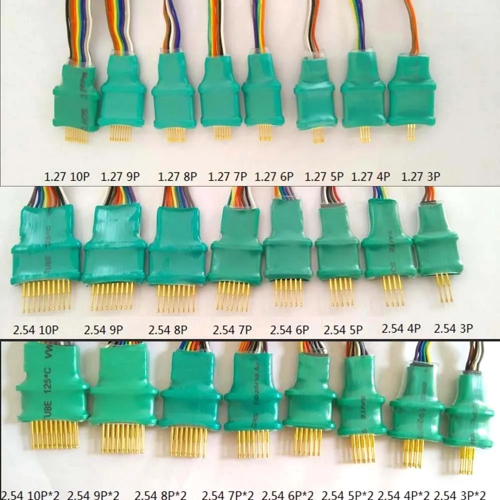 Handheld 2.54MM 2.00MM 1.27MM 3P 4P 5P 6P 8P PCB Test Stand burning PIN Clip Clamp Debug Download programming ARM JTAG Probe