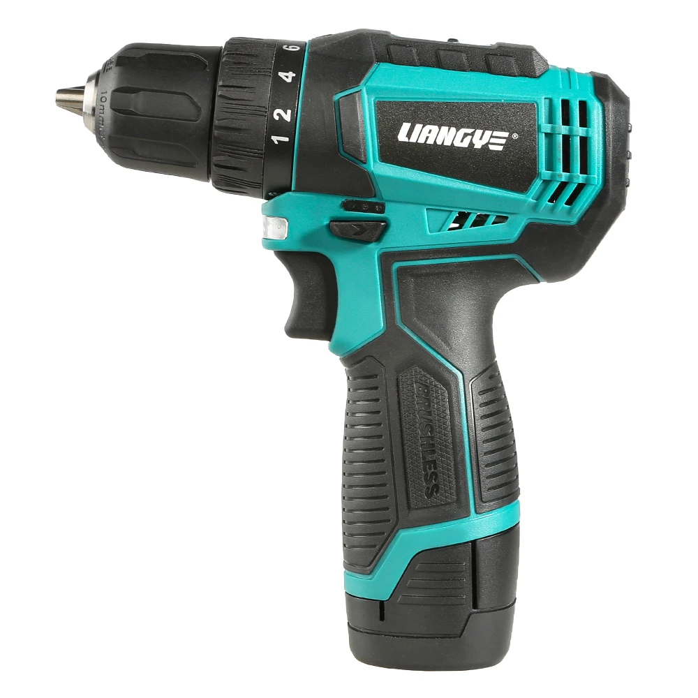 

12V Portable Cordless Brushless Mini Drill With Variable Speed Keyless Chuck Screwdriver