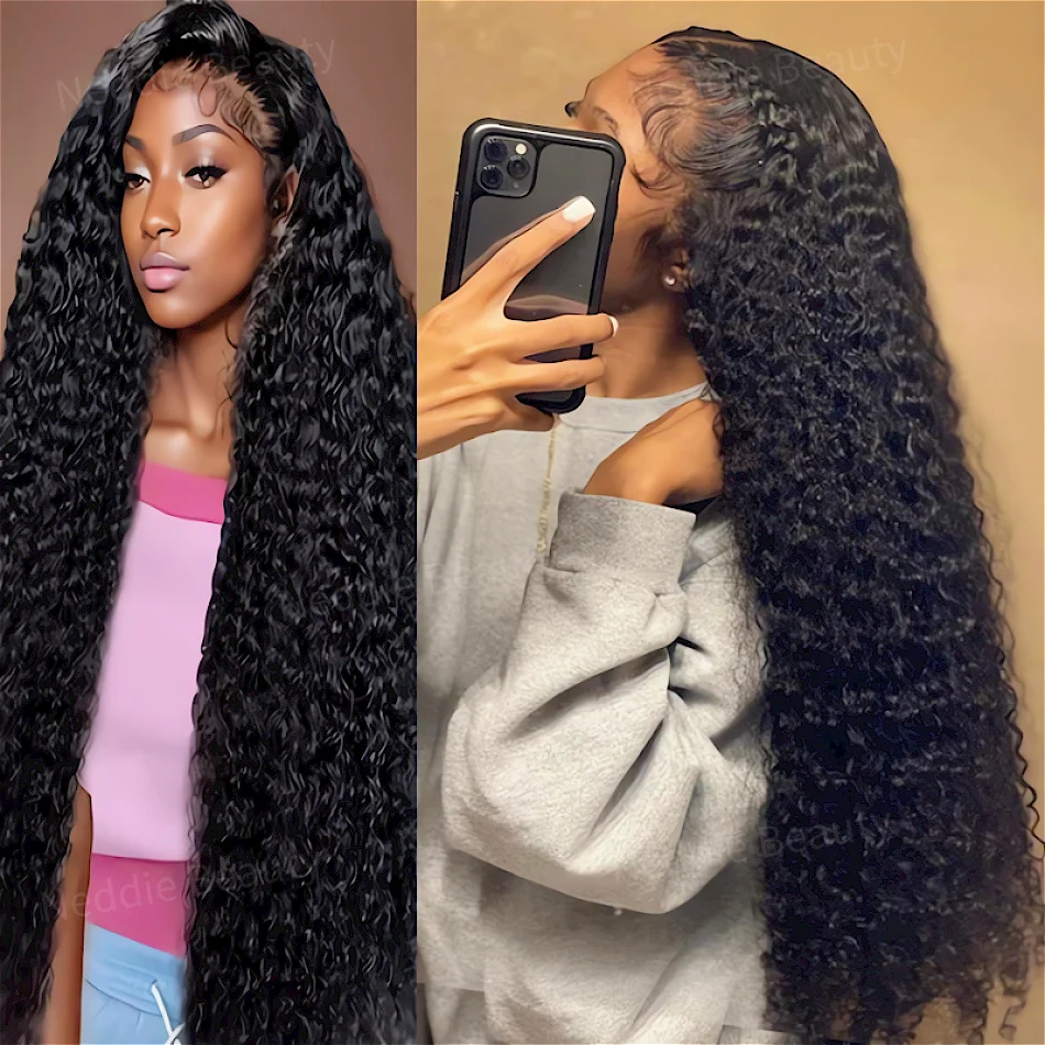 Lace Frontal wig 5x5 Ready To Wear Curly Human Hair 100% Natural 30 40 Inch Deep Wave Glueless Closure Wigs For Women Choice