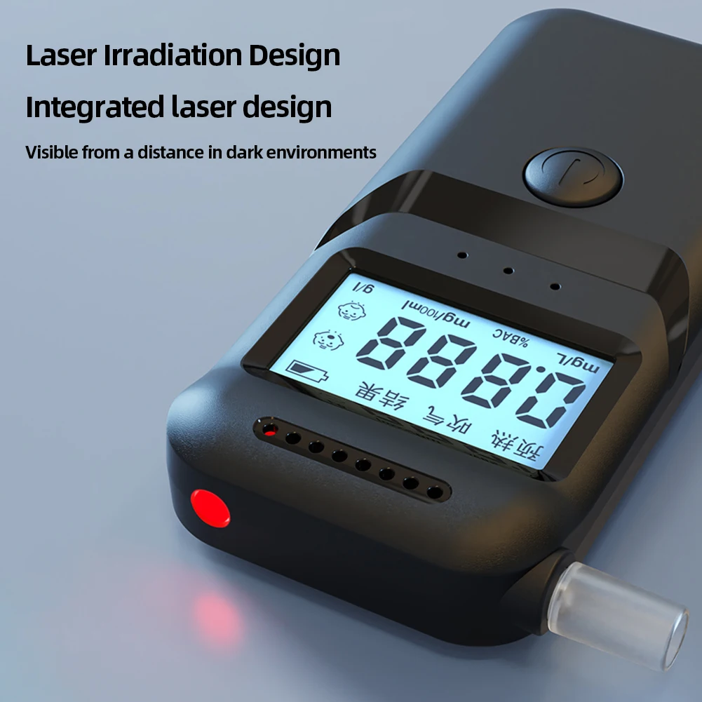 جهاز اختبار الكحول الرقمي، شاشة LCD دقيقة، محلل الكحول المحمول، محلل القيادة في حالة سكر للاستخدام الشخصي والمهني #3