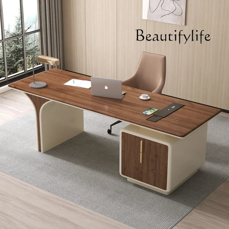 

N49 Storage Desktop Executive Desk Manager With Drawers Office Standing Computer Desks Room Luxury Mesa Escriotorio Office Furni