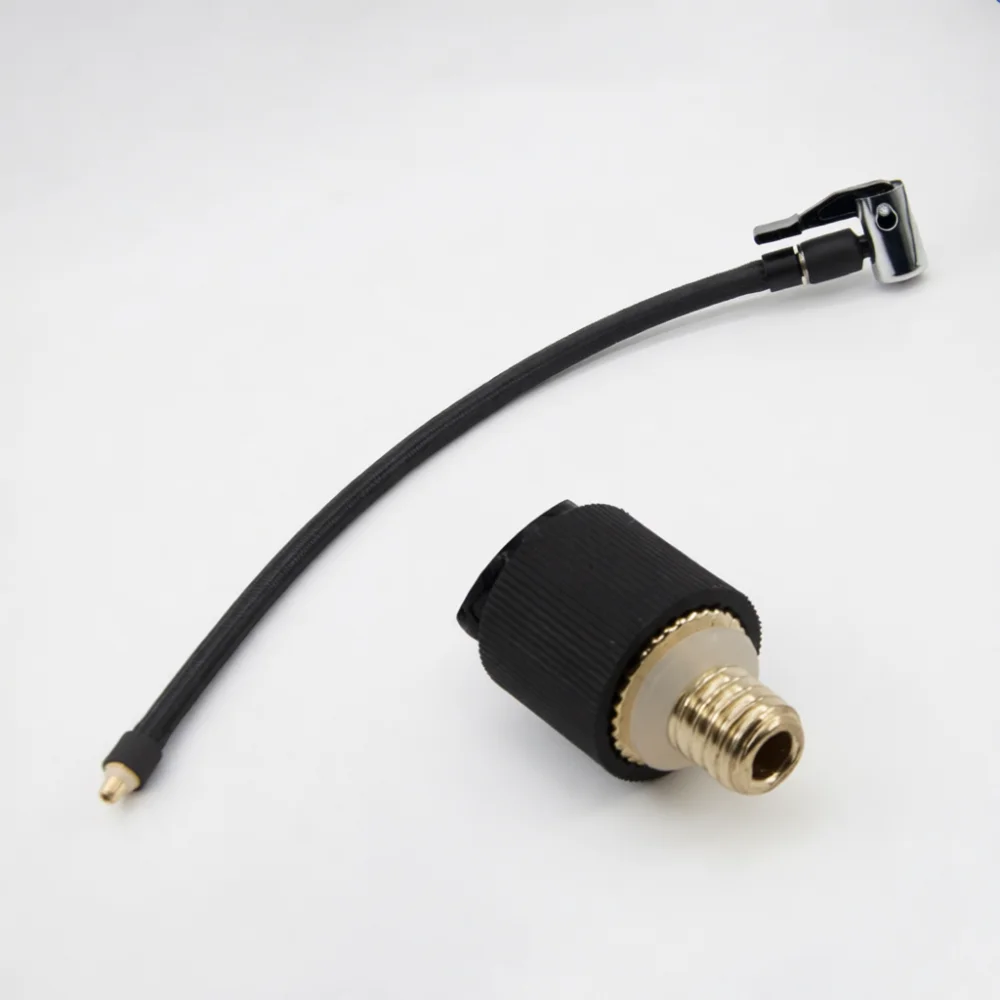 Durable Air Tube Adapter For Electric Tire Pump Compatible With Diverse Tire Inflators Leakproof Rubber Hose Connector