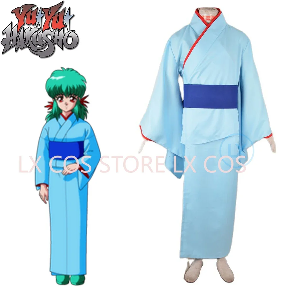 

Anime Yu Yu HakushoYukina Cosplay Costume Green Full Set Halloween Costume Uniform For Women Girls