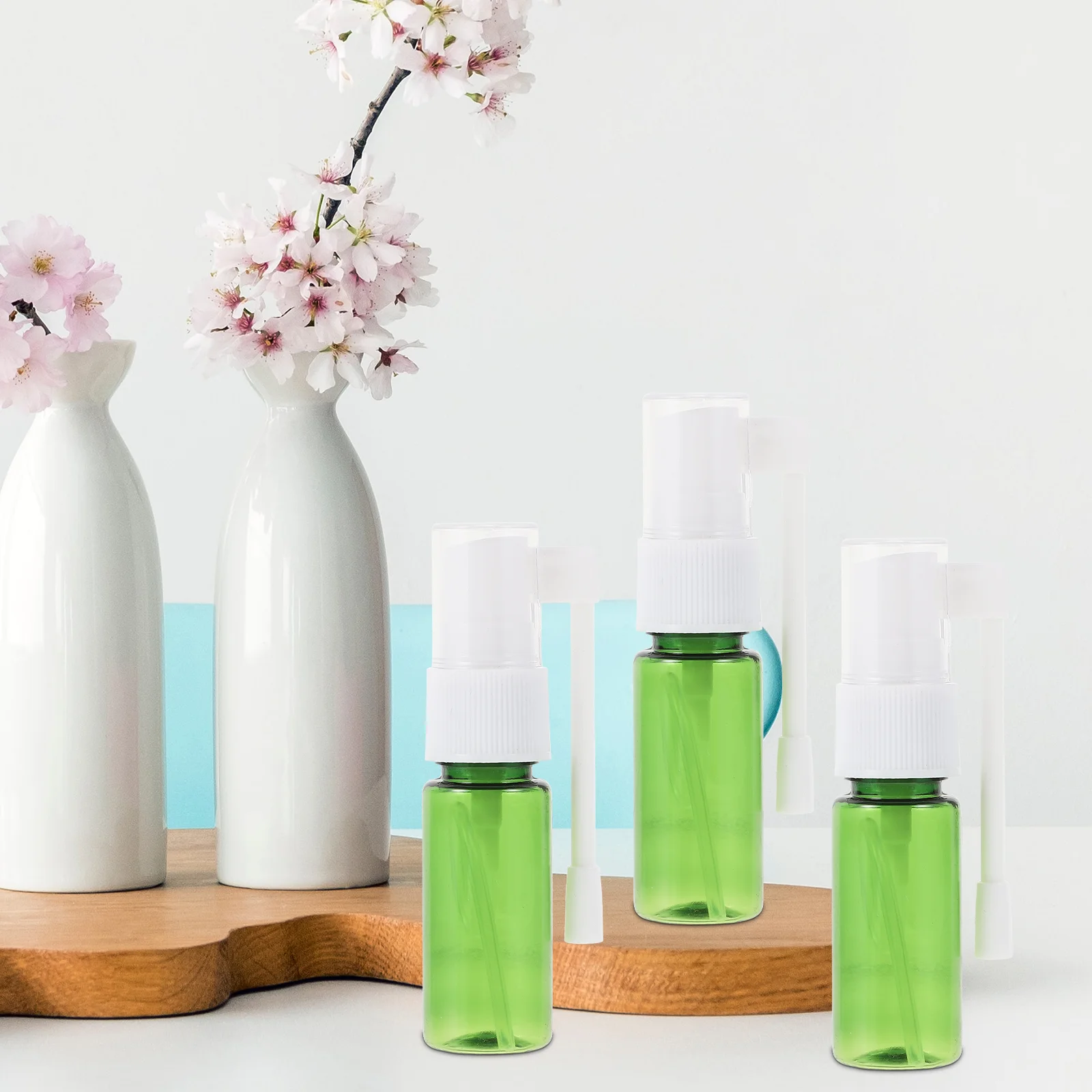 10 Pcs 15ml Direct Injection Bottle Spray Bottles Nasal Portable Filling Pet Empty Pp Refillable Travel Practical